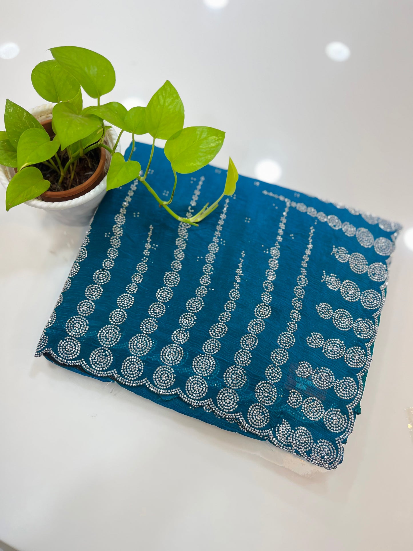 Korean silk sarees - SA1009
