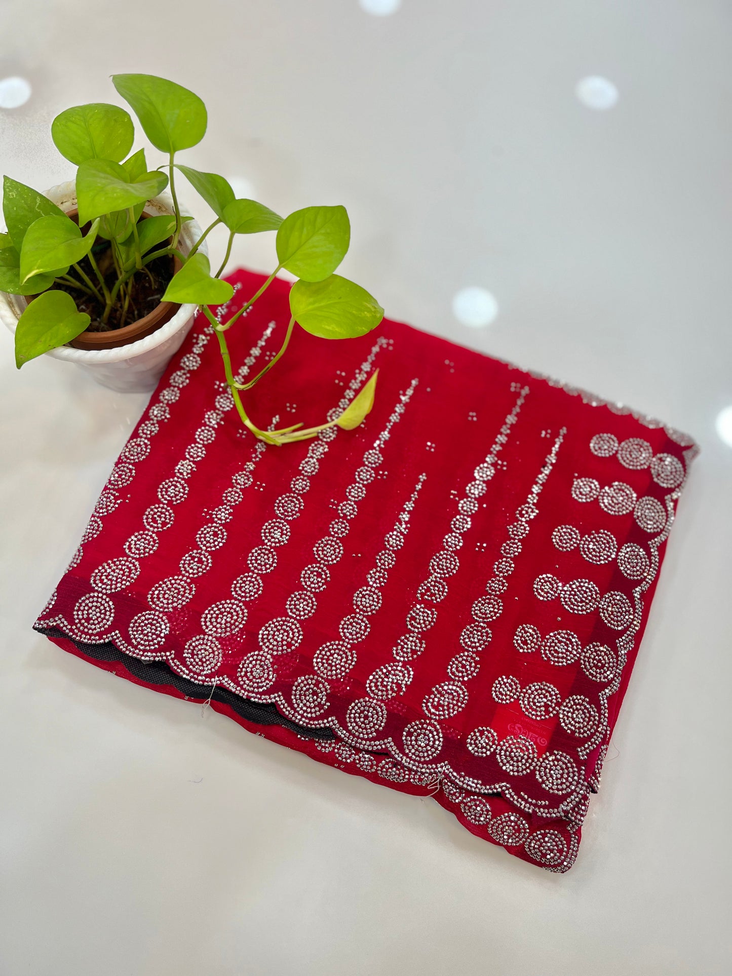Korean silk sarees - SA1009