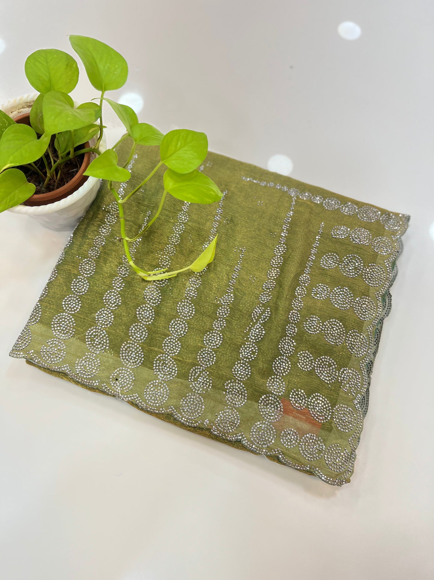 Korean silk sarees - SA1009